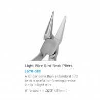 Light Wire Bird Beak Pliers #678-318